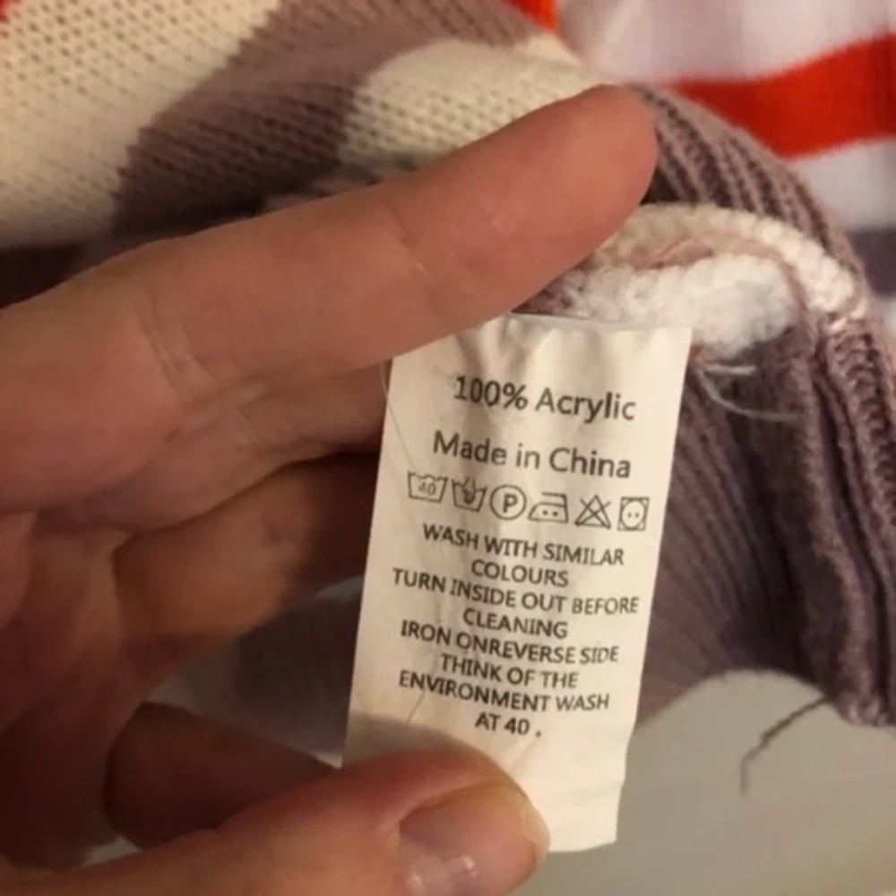 Striped Long Sleeve Chunky Knit Sweater - Picture 3 of 7